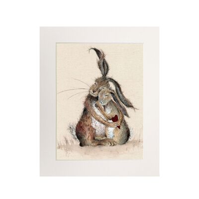 Hares my Heart Medium Print