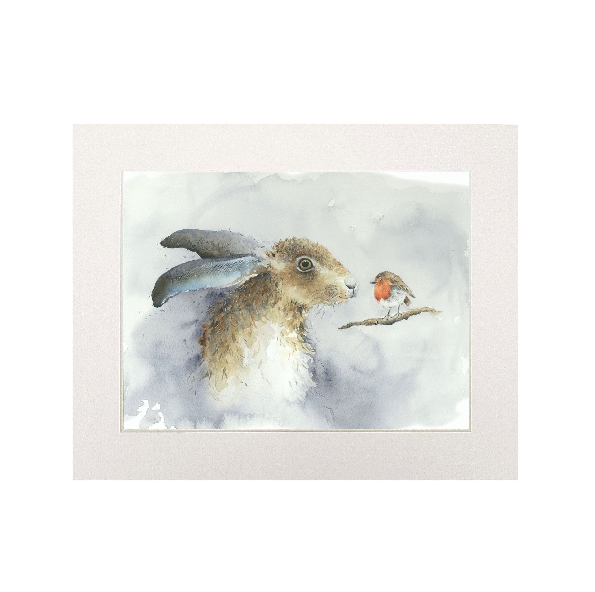 The Hare & the Robin Medium Print
