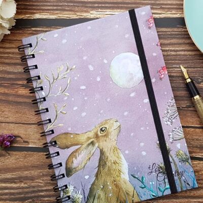 Cuaderno de bayas y copos de nieve