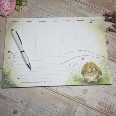 Agenda hebdomadaire Honey Bunny