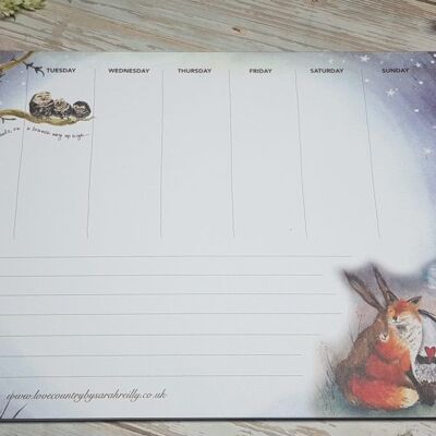 Enchanted Forest Weekly Planner