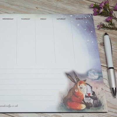 Enchanted Forest Weekly Planner