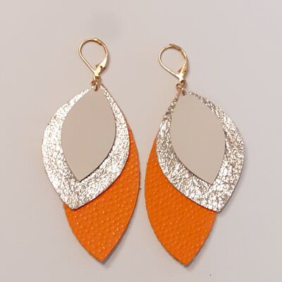 Boucles Port Saïd Orange&Or