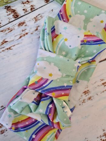 Vêtements de bébé faits à la main assortis - Bandeaux à nœud pour bébé - Flutterby Baby 2