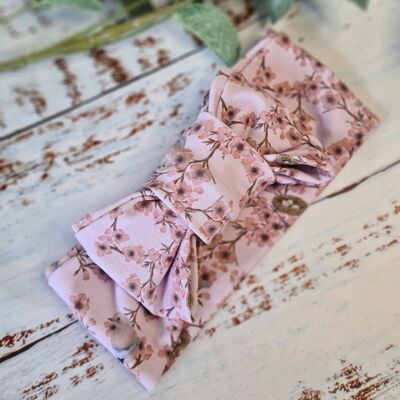Passende handgefertigte Babykleidung - Baby Bow Headbands - Blossoms Up (Pink)