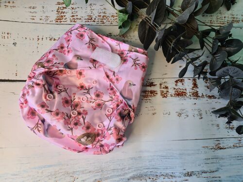 Unpocket - The Cloth Nappy Wrap - Blossoms Up - Hook & Loop