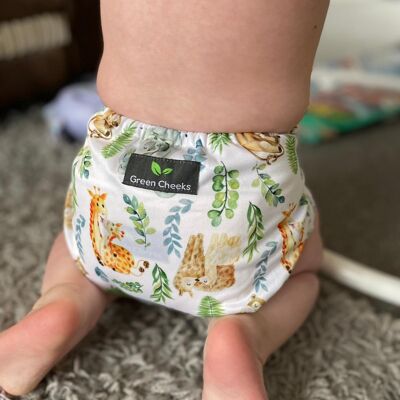 All-in-Two Complete Two Part Hemp/Cotton Nappy System | AI2 - Sleepyhead - Hook & Loop