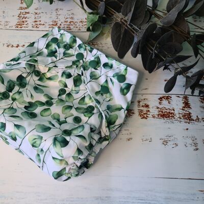 All-in-Two Complete Two Part Hemp/Cotton Nappy System | AI2 - Leaf It Out - Poppers