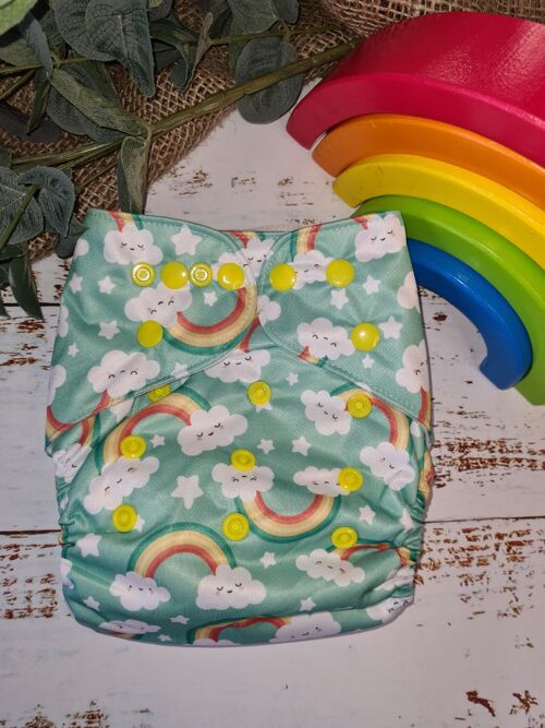 Justa - The Pocket Nappy - Happy Rainbow - Poppers