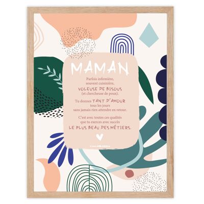 poster à texte pour maman