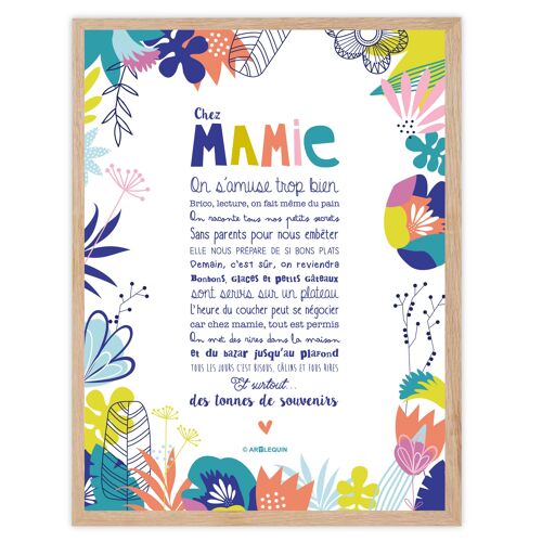 poster fête des grands-mères mamie