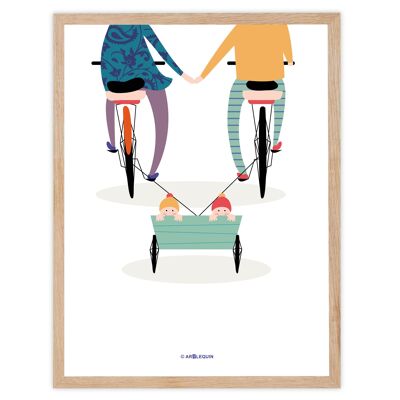 cartel de bicicleta los gemelos