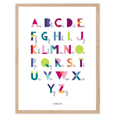 cartel del alfabeto infantil