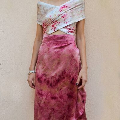 Rose Silk Skirt (M/L)