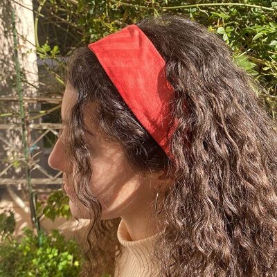 Scarlet Cotton Flat Headband