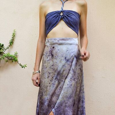 Smaragda Silk Wrap Skirt (XS/S)