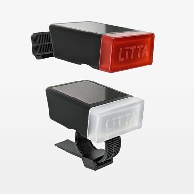 LITTA 2 Solar Bike light - Black