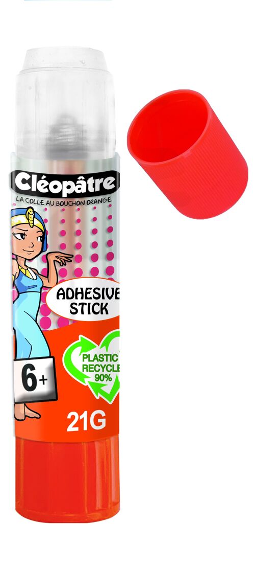 CLEOSTICK TRANSPARENT ADHESIVE 21 GR DES 6 ANS "recyCléo"