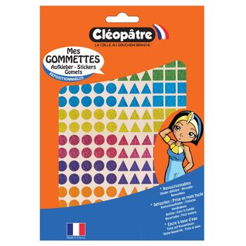 352 gommettes geometriques holographiques - petites tailles 1