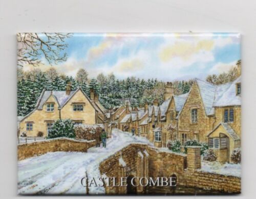 Fridge Magnet Castle combe winter. Cotswolds / Wiltshire.