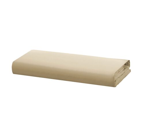 Percale Fitted Sheet - 90 x 200cm + 32cm - Golden Beige