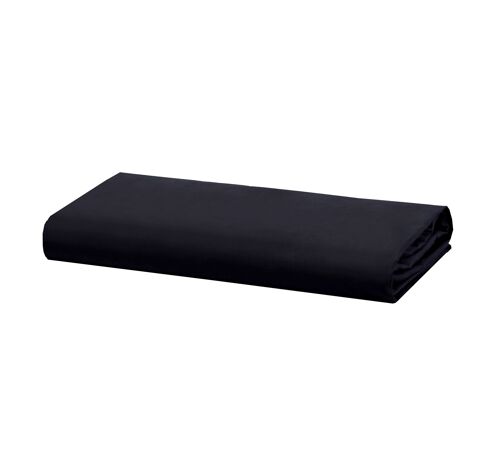 Percale Fitted Sheet - 90 x 200cm + 32cm - Black