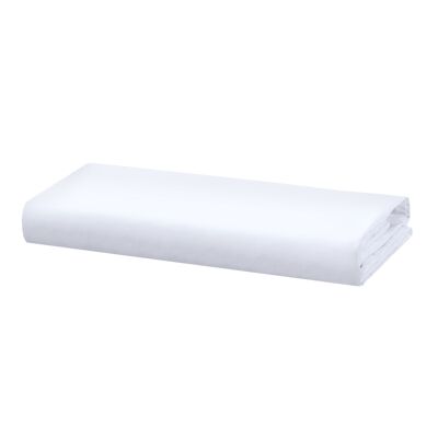 Percale Fitted Sheet - 120 x 200cm + 32cm - White