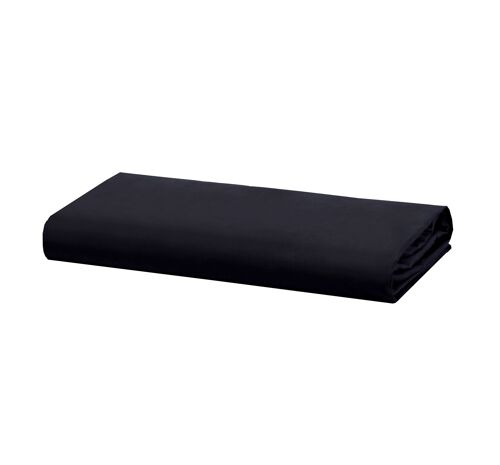 Percale Fitted Sheet - 140 x 200cm + 32cm - Black
