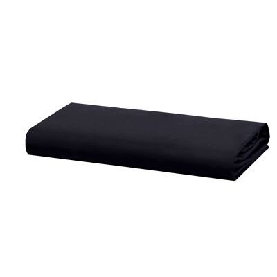 Percale Fitted Sheet - 180 x 200cm + 32cm - Black