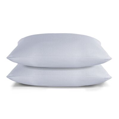 Velvet Flannel Pillowcase set - 50 x 70cm - White