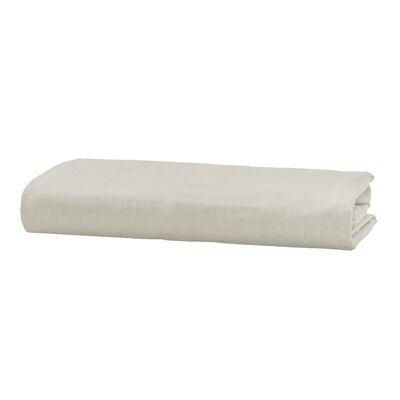 Velvet Flannel Fitted Sheet - 80 x 190cm + 20cm - Ivory