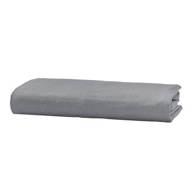 Velvet Flannel Fitted Sheet - 80 x 190cm + 20cm - Warm Grey