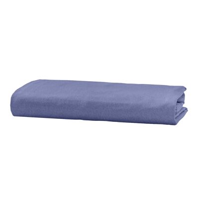 Velvet Flannel Fitted Sheet - 160 x 200cm + 32cm - Winter Blue