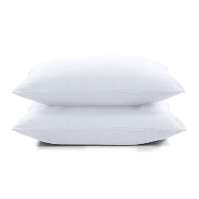 Flannel Fleece Pillowcase set - 50 x 70cm - White
