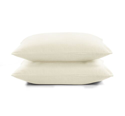 Flannel Fleece Pillowcase set - 50 x 70cm - Ivory