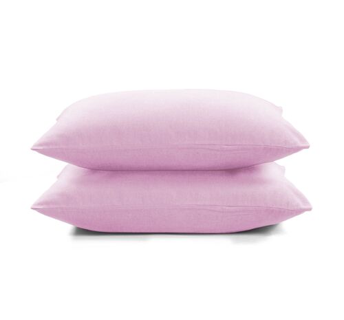 Flannel Fleece Pillowcase set - 50 x 70cm - Pink