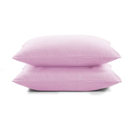 Flannel Fleece Pillowcase set - 50 x 70cm - Pink