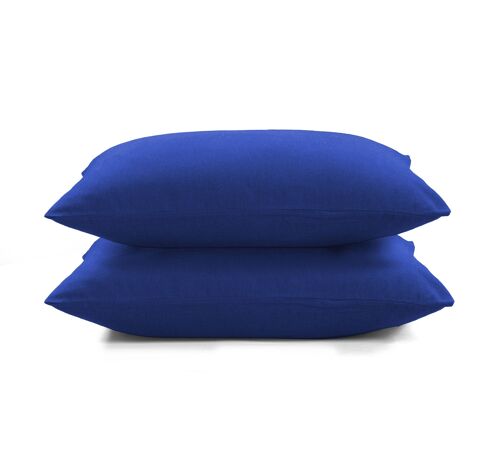 Flannel Fleece Pillowcase set - 50 x 70cm - Royal Blue