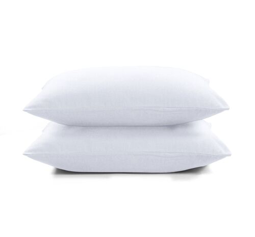 Flannel Fleece Pillowcase set - 65 x 65cm - White