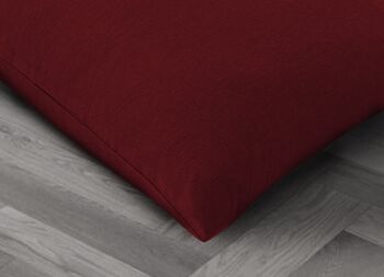 Ensemble de taies d'oreiller en molleton de flanelle - 65 x 65 cm - Rouge 8