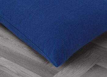 Ensemble de taies d'oreiller en molleton de flanelle - 65 x 65 cm - Bleu ciel 10