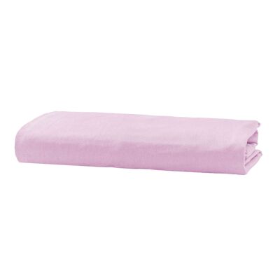 Flannel Fleece Fitted Sheet - 80 x 190cm + 25cm - Pink