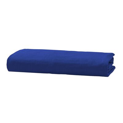 Flannel Fleece Fitted Sheet - 80 x 190cm + 25cm - Royal Blue