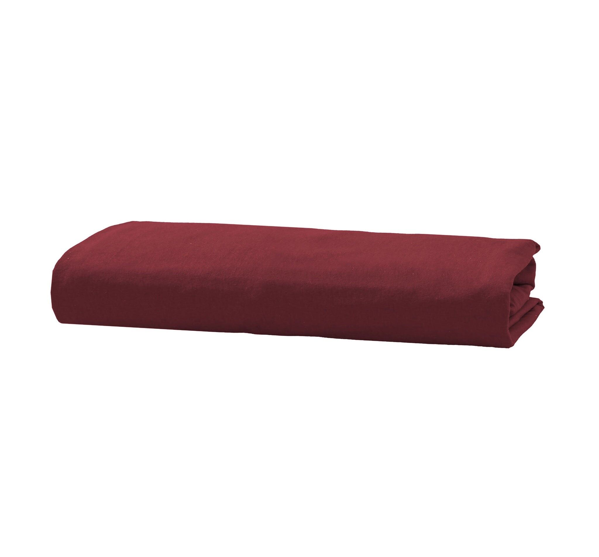 Flannel Fleece Fitted Sheet - 90 x 200cm + 38cm - Chestnut
