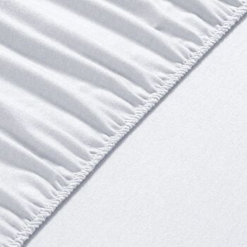 Drap Housse Flanelle Polaire - 100 x 200cm + 38cm - Vanille 4