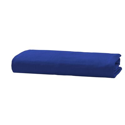 Flannel Fleece Fitted Sheet - 100 x 200cm + 38cm - Royal Blue