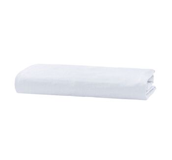 Drap Housse Flanelle Polaire - 120 x 200cm + 38cm - Blanc 1