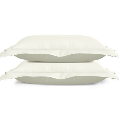 Silky Satin Pillowcase set - 50 x 70cm - Ecru