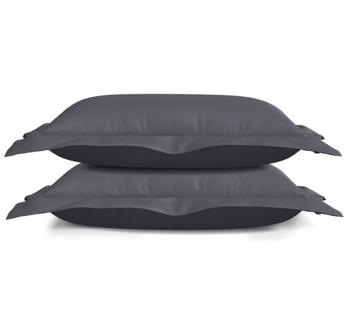 Silky Satin Pillowcase set - 50 x 70cm - Anthracite