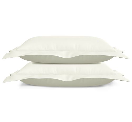 Silky Satin Pillowcase set - 63 x 63cm - Ecru